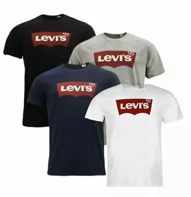 Levi's Crew Neck Short Sleeve T Shirt Batwing Logo Printed Top • £12.99