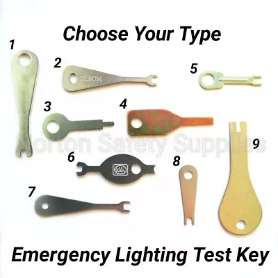 Emergency Lighting Test Key - Choose Your Type Key • £2.99