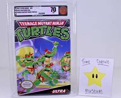 Teenage Mutant Ninja Turtles TMNT New Nintendo NES WATA VGA Grade 70 NIB GRAIL • $845.75