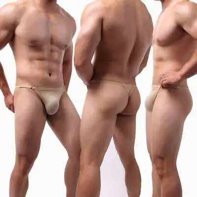 $3.89 • Buy Men G-string Thong Bulge Pouch Panties Micro Bikini T-back Underwear Pants Brie
