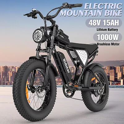 Ridstar Electric Bike 20INCH 1000W 48V 15Ah City Commuting Snow Mountain Bicycle • $699.89