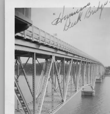5R Photograph Artistic View Bridge Water Geometric Road 1930's  • $14.50