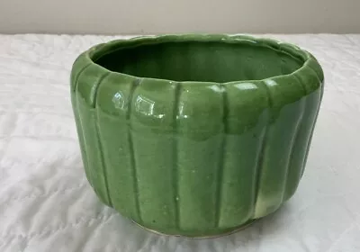 Vintage Pottery Planter 1950’s Green Round USA Calif C 5 • $21.50