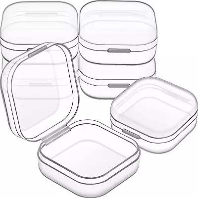 6 Pieces Mini Plastic Clear Beads Storage Containers Box For Collecting Small It • $15.99