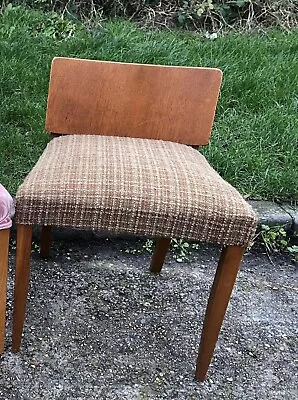 G Plan Dressing Table Stool Brandon Light Oak Wooden Low Backed Mid 20th Century • £74.99