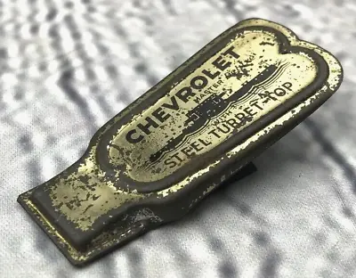 Vtg Chevrolet Master Deluxe Steel Turret-Top Car Advertising Clicker Chevy 1935 • $19.99