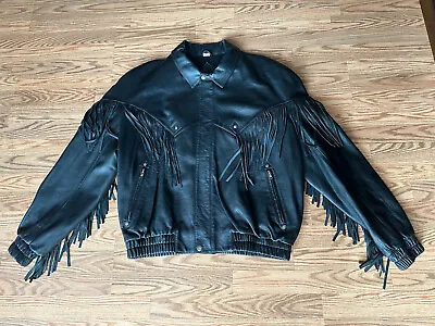 Michael Hoban North Beach Leather Jacket Size 48 • $140