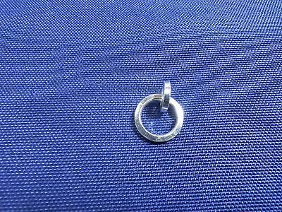 Grandma Grabe's Beautiful Vintage 925 Sterling Silver Ring Circle Pendant • $0.75