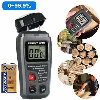 Wood Moisture Meter Wall Water Leak Detector Pin-Type For Mortar Firewood Floor • $13.80