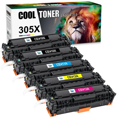 Toner Compatible With HP 305A 305X CE410A Laserjet Pro 400 M451dn MFP M475dn Lot • $52.90