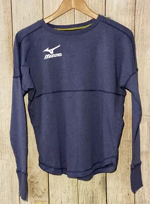 Mizuno Performance Hitters Pullover Shirt Youth XXS Blue Long Sleeves NWT • $20