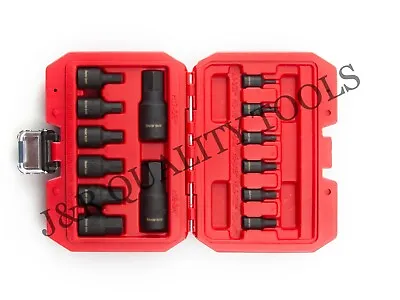  Impact Socket Hex Bits 14pc Metric Set Air Allen Driver Auto Tool • $24.95