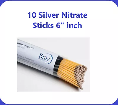 10 Silver Nitrate Sticks 6  Caustic Individual Sticks Double Dipped Exp 2027 • $14.95