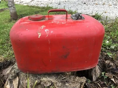 6 Gallon Gasoline Gas Fuel Tank Metal Can Outboard Boat Motor Fuel Vintage V • $124