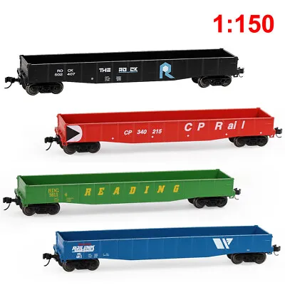 1pc N Scale 1:160 53ft Low-side Gondola Car Railway Wagons Freight Cars C15014P • $16.99