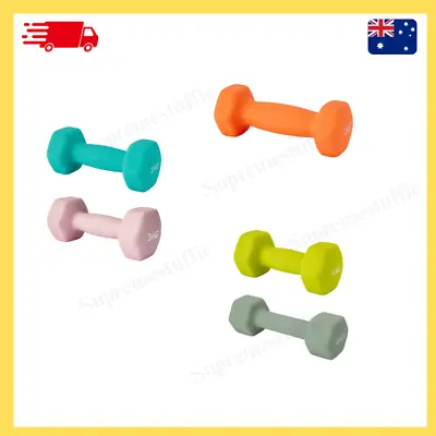 Anti Slip Dumbbells Weightlifting Dumbbell Barbell Gym Weights AUS • $13.99