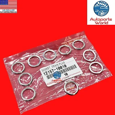 Genuine Oem Lexus Gs300 Gs350 Gx460 Gx470 Lx Drain Plug Gasket 10x 12157-10010 • $13.40