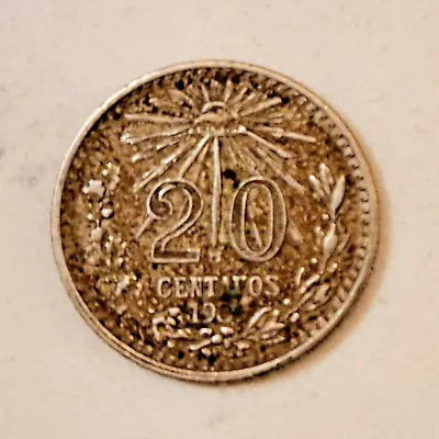 1939 Mexico 20 Centavos 0.720 Silver KM #438 World Coin #2 • $5.99