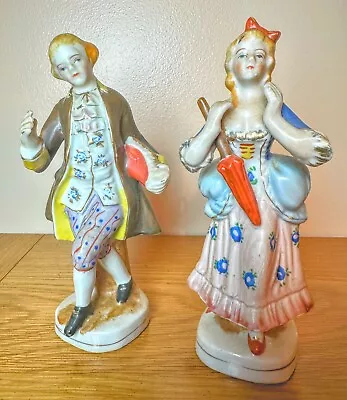 Vintage Set Of 2 French Colonial Figurines Man & Woman Made In Occupied Japan • $14.95