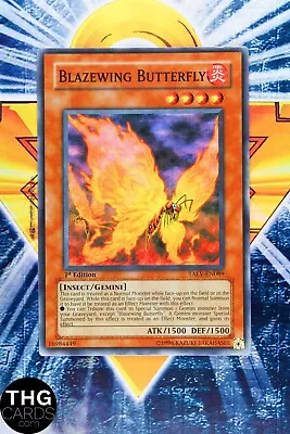 Blazewing Butterfly TAEV-EN089 1st Edition Super Rare Yugioh Card • £2.29