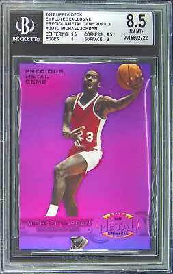 2022 Employee Exclusive Michael Jordan #UDJO Precious Metal Gems PMG SP BGS 8.5 • $18.50