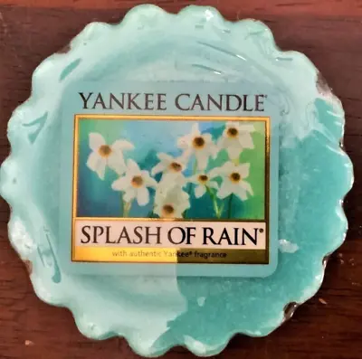 Yankee Candle Usa Deerfield Retired Wax Tart - Splash Of Rain • £2.99