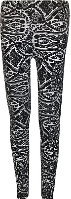 Women Plain Printed Sexy Legging Ladies Stretch Full Length Plus Size Legging • £8.99