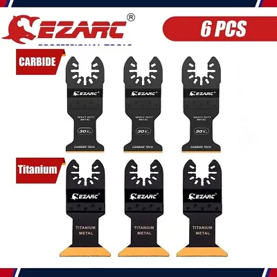 6PCS Carbide Titanium EZARC Oscillating Tool Blades Carbide Multitool Saw Blades • $34.99