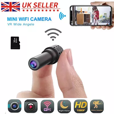 Mini Wifi Camera HD 1080P Micro Home Security Motion Detection Surveillance Cam • £12.78