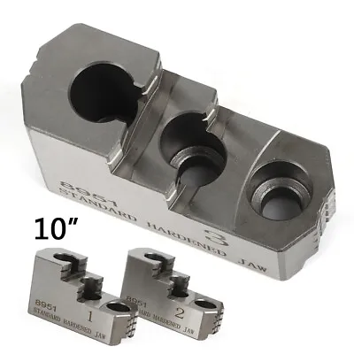 8 /10  Steel Hard Jaws Lathe Chuck Serrated For Kitagawa B-210 CNC Lathe • $148