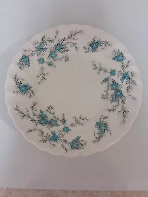 Set Of 5 Myott 6  Bread Butter Plates Blue Forget Me Not Flowers M.970 PU Swirl • $25.50