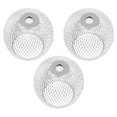  3 Pcs Lampshade Metal Small Shades Chandelier Light Ceiling Glass Cover • £7.74