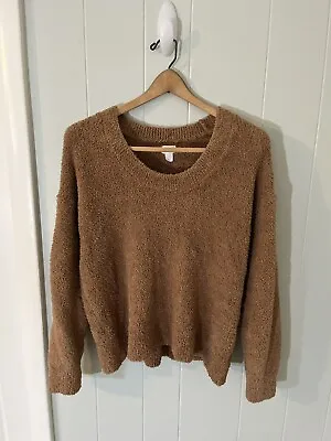 Stars Above Loungewear Sweater / Size L / Brown • $11.95