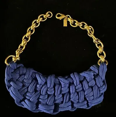 J Crew OGJM Hyacinth Necklace Abstract Knotting Technique • $25