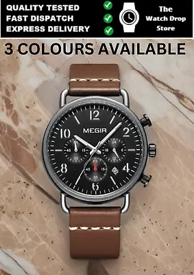 Luxury Classics Nostalgic Pilot Watch Quartz Chronograph Army Aviation Watches • £32.99