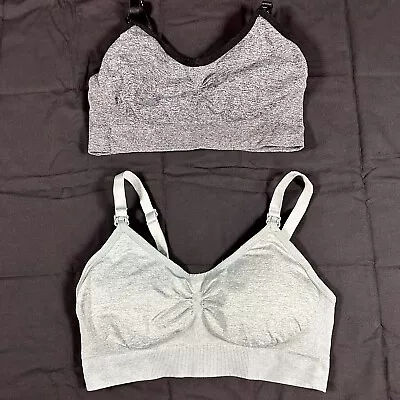 Lot X2 Discreet Maternity Bras Sz Medium • $11