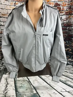 Members Only Men's Gray Vintage Jacket/Windbreaker Sz 46-XXL • $27.95