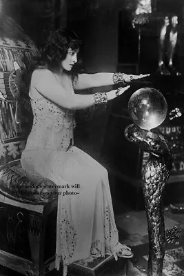 Vintage Mystic Fortune Teller PHOTO Creepy Circus Scary Psychic Gypsy Girl • $4.68