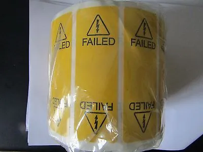 Reel Of 120 'FAILED' Self Adhesive Electrical Cable Markers - O2 - 2340091 • £8.99