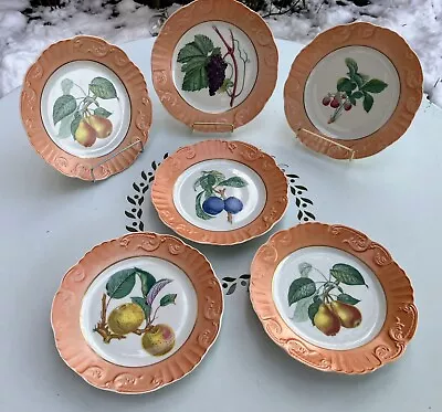 Mottahedeh SUMMER FRUIT Vista Alegra Six (6) Salad Plates 5 Fruits EUC • $42