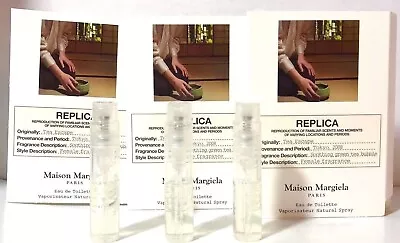 Maison Martin Margiela Replica Tea Escape Sample Spray Vials 1.2ml .04oz Lot X3! • $12.99