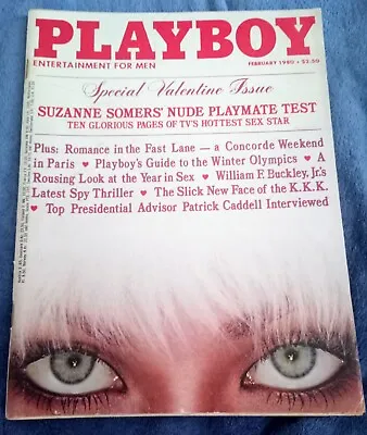 PLAYBOY February 1980 SUZANNE SOMERS Farrah Fawcett Vintage Mens Retro CADDELL • £19.95