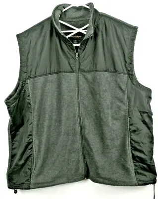 Canyon Ridge Men's Vest 3XL Full Zip Fleece Blend Gray • $33.54