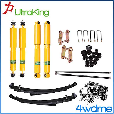 Fits Nissan Navara D22 Front & Rear Shocks Torsion Bar + Leaf Spring 2  Lift Kit • $1078