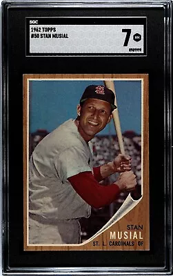 1962_Topps_50_Stan_Musial__SGC-Grade-7_Auth-0989999 • $86