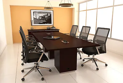 8 Ft Conference Room Table With 2 Power And Data Ports Built In 4 Outlets 4 USB • $1999
