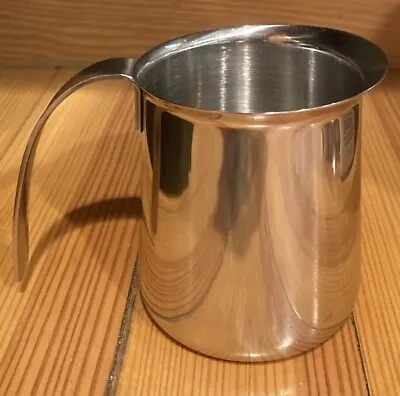 Krups Milk Frothing Pitcher 12 Oz 18-8 Stainless Steel Espresso Cappuccino Latte • $13.99