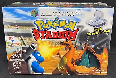 Pokémon Stadium New Sealed Nintendo 64 Limited Ed.w / Transfer Pack N64 Pal Es • £583.75