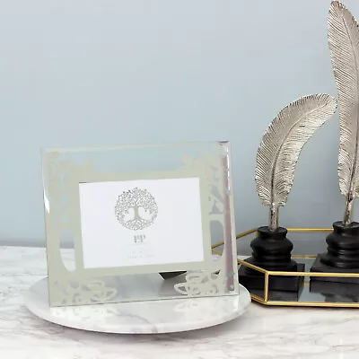£8.25 • Buy 7x5inch Mirrored Tree Of Life Design Mirror Glass Photo Display Picture Frame