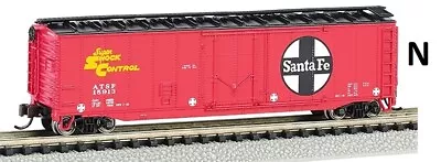 N Scale - 50' Plug Door Box Car Santa Fe - BAC-71052 • $34.05